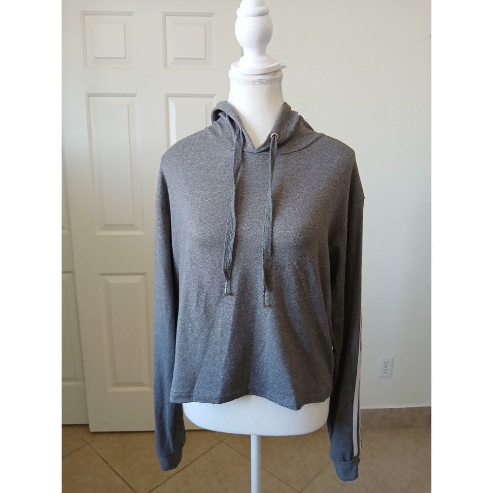 Orange Kiss Women's Hoodie Pullover Sweatshirt Grey Size Medium Casual - Picture 3 of 15